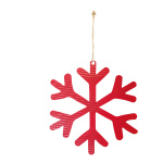 Snowflake flat with hanger - Material: out of metal -...