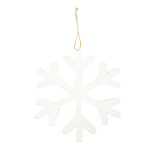 Snowflake flat with hanger - Material: out of metal -...