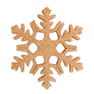 Snowflake  - Material: out of styrofoam - Color: gold - Size: 20cm