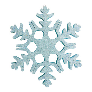 Flocon de neige  en polystyrène Color: bleu Size: 20cm