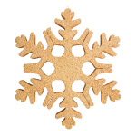 Snowflake  - Material: out of styrofoam - Color: gold -...