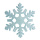 Schneeflocke aus Styropor, beglittert, mit Aufhängeöse     Groesse:30cm    Farbe:blau