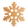 Schneeflocke aus Styropor, beglittert, mit Aufhängeöse     Groesse:40cm    Farbe:gold