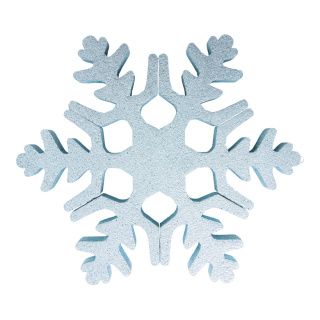 Flocon de neige  en polystyrène Color: bleu Size: 40cm