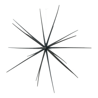Sputnik star  - Material: made of plastic with glitter - Color: black - Size: Ø 55cm