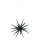 Sputnik star  - Material: made of plastic with glitter - Color: black - Size: Ø 21cm