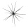 Sputnik star  - Material: made of plastic shiny - Color: black - Size: Ø 55cm