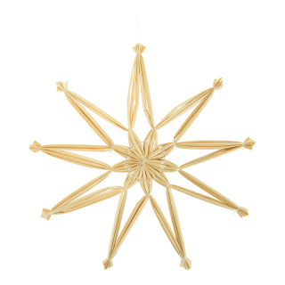 Star  - Material: made of straw - Color: natural-coloured - Size: 20cm