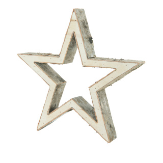 Stern aus Holz     Groesse:27,5x29x4cm    Farbe:naturfarben