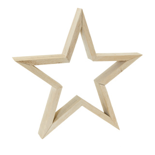 Star  - Material: made of natural wood - Color: natural-coloured - Size: 33x345x5cm