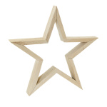Star  - Material: made of natural wood - Color:...