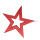 Stern aus Styropor, mit Hänger, mit Glitter     Groesse:40x40x3cm    Farbe:rot