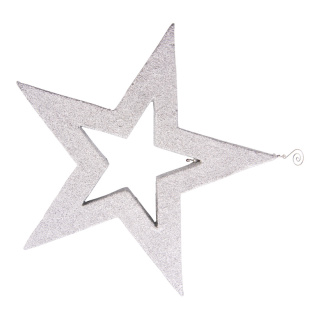 Star  - Material: made of styrofoam - Color: silver - Size: 40x40x3cm