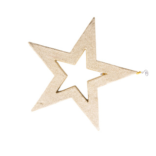 Star  - Material: made of styrofoam - Color: gold - Size: 40x40x3cm