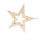 Stern aus Styropor, mit Hänger, mit Glitter     Groesse:40x40x3cm    Farbe:gold
