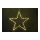 Stern, 5-zackig mit 70 Mikrolichtern, für innen, aus Metall, 3m Anschlusskabel     Groesse:35cm    Farbe:weiß