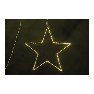 Étoile à 5 pointes avec 10 micro-lumières pour lintérieur en métal Color: blanc Size: 60cm