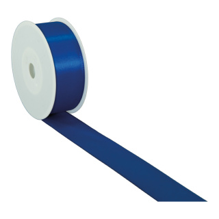 Taffeta ribbon on roll - Material: made of polyester - Color: blue - Size: 50m X Ø 4cm