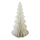 Christmas tree self-standing foldable - Material: out of paper - Color: white/gold - Size: 40cm