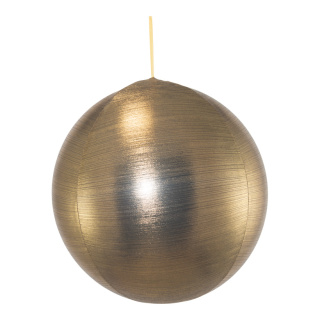 Textile ball inflatable - Material: out of polyester - Color: gold - Size: Ø 60cm