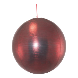 Boule textile gonflable en polyester Color: rouge Size: Ø 60cm