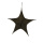 Textile star 5-pointed - Material: made of polyester - Color: black - Size: Ø 80cm