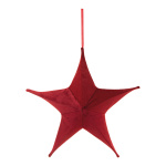 Textile star 5-pointed - Material: made of velvet -...