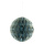 Wabenkugel faltbar, mit Hänger, aus Papier, mit silber glitzernden Rändern, Magnetverschluss     Groesse:30cm    Farbe:grau
