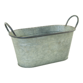 Tub  - Material: made of iron sheet - Color: grey - Size: 39x165x22cm