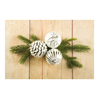 Weihnachtskugeln Ornamente 9 Stk., aus Kunststoff, sortiert, im Blister mit Sichtfenster     Groesse:8cm    Farbe:weiß/silber   Info: SCHWER ENTFLAMMBAR