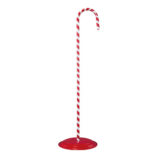 Candy cane 3 parts on stand - Material: out of metal - Color: red/white - Size: 100x30cm X Ø ca. 2cm