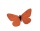 Schmetterling aus Papier/Styropor, mit Draht für Befestigung     Groesse: 15x20cm    Farbe: orange