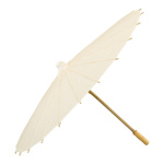 Parapluie en papier  bois Color: blanc Size: Ø 80cm