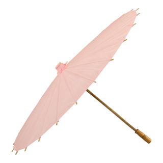 Parapluie en papier bois     Taille: Ø 80cm    Color: rose