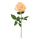 Rose am Stiel aus Kunstseide/Kunststoff     Groesse: 60cm, Blüte Ø 11cm    Farbe: pfirsichfarben