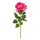 Rose sur tige en soie artificielle/plastique     Taille: 60cm, Fleur Ø 11cm    Color: rose