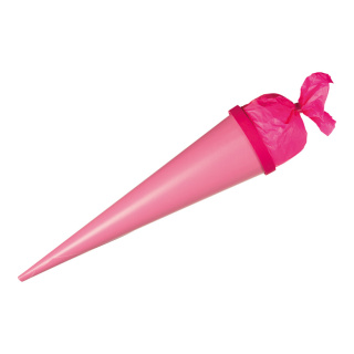 School cone  - Material: styrofoam/paper/crepe paper - Color: pink - Size: 100x20cm