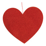 Herz mit Hänger,  Größe: 30cm Farbe: rot