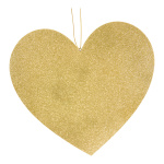 Cœur avec cintre  en bois Color: or Size: 40cm X...