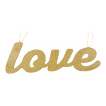 love-Schriftzug,  Größe: 60x20cm Farbe: gold
