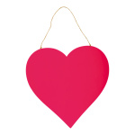 Heart with hanger  - Material: out of wood - Color: pink...
