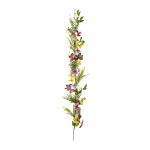 Garland with butterflies and flowers out of...
