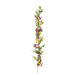 Garland with butterflies and flowers out of...