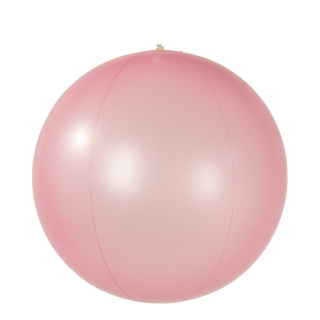 Ballon de plage en PVC, gonflable, semi-transparent     Taille: Ø 40cm    Color: rose