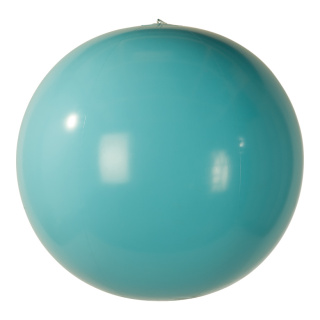 Beach ball out of PVC, inflatable     Size: Ø 60cm    Color: light blue