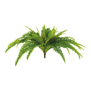 Fern bush with 67 leaves, out of artificial silk/ plastic     Size: Ø 100cm    Color: green
