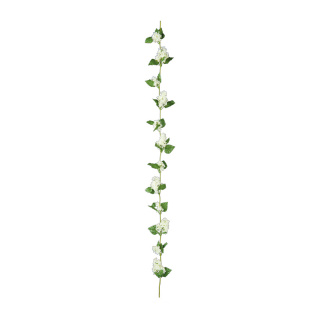 Guirlande de lilas en soie artificielle/plastique     Taille: 180cm    Color: blanc/vert