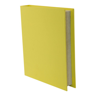 Book out of cardboard, self-standing     Size: 30x25x5cm    Color: yellow