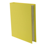 Buch aus Pappe, selbststehend Größe:30x25x5cm Farbe: gelb
