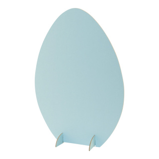 Œuf de Pâques 3-pièces, en carton, à assembler     Taille: 40x28cm    Color: bleu clair
